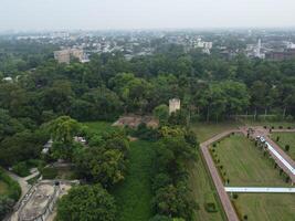 Aerial view of green city on 2023-09-17 in Lahore Pakistan photo