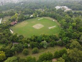 Aerial view of green city on 2023-09-17 in Lahore Pakistan photo