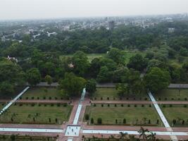 Aerial view of green city on 2023-09-17 in Lahore Pakistan photo