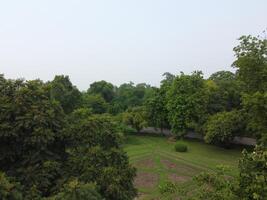 Aerial view of Jinah Garden on 2023-07-17 in Lahore Pakistan. photo