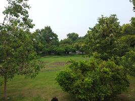 Aerial view of Jinah Garden on 2023-07-17 in Lahore Pakistan. photo