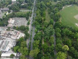 aéreo ver de jiná jardín en 2023-07-17 en lahore Pakistán. foto