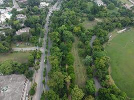 Aerial view of Jinah Garden on 2023-07-17 in Lahore Pakistan. photo