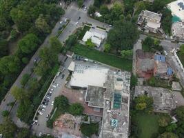 Aerial view of Jinah Garden on 2023-07-17 in Lahore Pakistan. photo