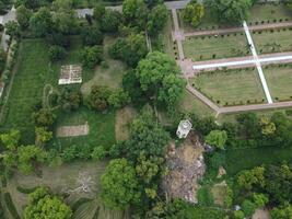 Aerial view of Jinah Garden on 2023-07-17 in Lahore Pakistan. photo