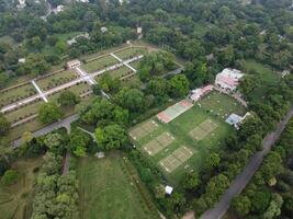 Aerial view of Jinah Garden on 2023-07-17 in Lahore Pakistan. photo