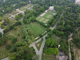 Aerial view of Jinah Garden on 2023-07-17 in Lahore Pakistan. photo