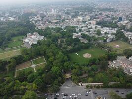 aéreo ver de jiná jardín en 2023-07-17 en lahore Pakistán. foto