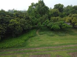 Aerial view of high ways in City Lahore of Pakistan on 2023-07-17. photo