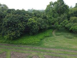 Aerial view of high ways in City Lahore of Pakistan on 2023-07-17. photo