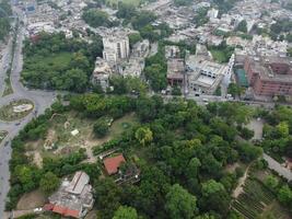 Aerial view of high ways in City Lahore of Pakistan on 2023-07-17. photo