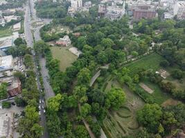 Aerial view of high ways in City Lahore of Pakistan on 2023-07-17. photo