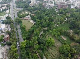 aéreo ver de alto formas en ciudad lahore de Pakistán en 2023-07-17. foto