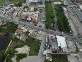 Aerial view of high ways in City Lahore of Pakistan on 2023-07-17. photo