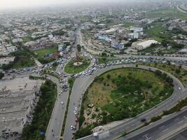 Aerial view of high ways in City Lahore of Pakistan on 2023-07-17. photo