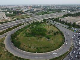 aéreo ver de alto formas en ciudad lahore de Pakistán en 2023-07-17. foto