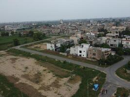 Aerial view of high ways in City Lahore of Pakistan on 2023-07-17. photo