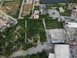 Aerial view of high ways in City Lahore of Pakistan on 2023-07-17. photo