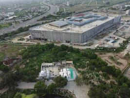 Aerial view of high ways in City Lahore of Pakistan on 2023-07-17. photo