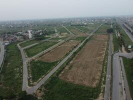 Aerial view of high ways in City Lahore of Pakistan on 2023-07-17. photo