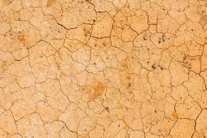 Droughtness or global warming or climate change concept photo. Cracked soil photo