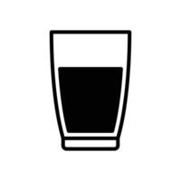 Prglass of water icon vector design template in white background