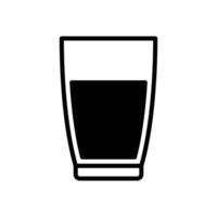 Prglass of water icon vector design template in white background