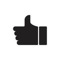 Thumb up vector icon, like symbol