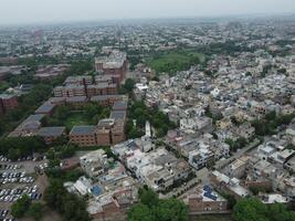 Aerial view of residential are  on 2024-07-22 in Lahore, Pakistan photo