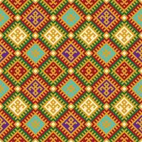 Seamless pattern of colorful diamonds and triangles. The geometric shapes creates for fabric  ,batik,vector,illustration,pattern,embroidery,retro,native american pattern,embroidery vector