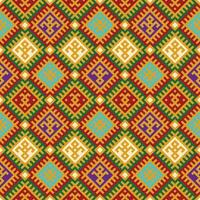 Seamless pattern of colorful diamonds and triangles. The geometric shapes creates for fabric  ,batik,vector,illustration,pattern,embroidery,retro,native american pattern,embroidery vector