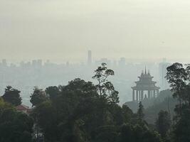 Misty Morning Overlooking the Cityscape photo