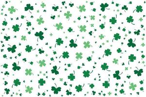 clover pattern on white background vector