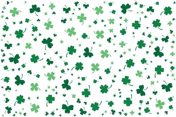 clover pattern on white background