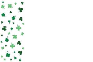 Special background of clovers with white background vector