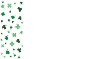 Special background of clovers with white background vector