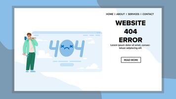 seo sitio web 404 error vector