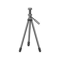 stand phone tripod cartoon vector illustration