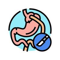 gastric bypass surgery color icon vector illustration