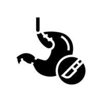 nissen fundoplication surgery glyph icon vector illustration