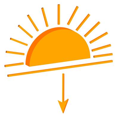 isometric weather icon sunrise120324