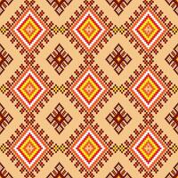 sin costura modelo en el estilo de nativo americanos eso caracteristicas rojo, naranja, y amarillo geométrico diseño para cuadrados,diamantes,tela,boho,alfombra,tela,ikat,tribal,batik,vector,ilustración,patrón vector