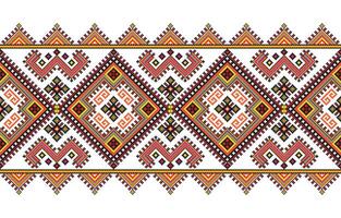 Cross stitch pattern. Fabric geometric pattern design for squares,diamonds,fabric,boho,carpet,fabric,ikat,tribal,batik,vector,illustration,pattern,embroidery,retro,ukrainian,zigzag,seamless vector
