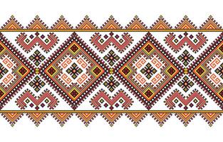 Cross stitch pattern. Fabric geometric pattern design for squares,diamonds,fabric,boho,carpet,fabric,ikat,tribal,batik,vector,illustration,pattern,embroidery,retro,ukrainian,zigzag,seamless vector