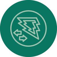 Bold Boost Line Multi color Icon vector