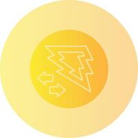 Bold Boost Gradient Circle Icon vector