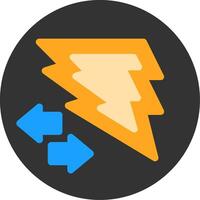 Bold Boost Flat Icon vector