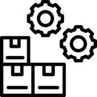 Inventory Management Line Icon vector