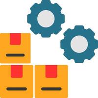 Inventory Management Flat Icon vector