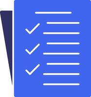 Task List Solid Two Color Icon vector